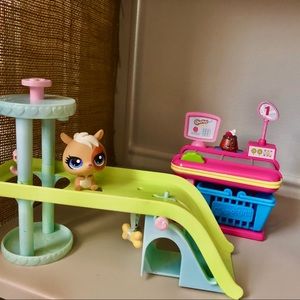 Littlest pet shops, Shopkins, playsets, playset